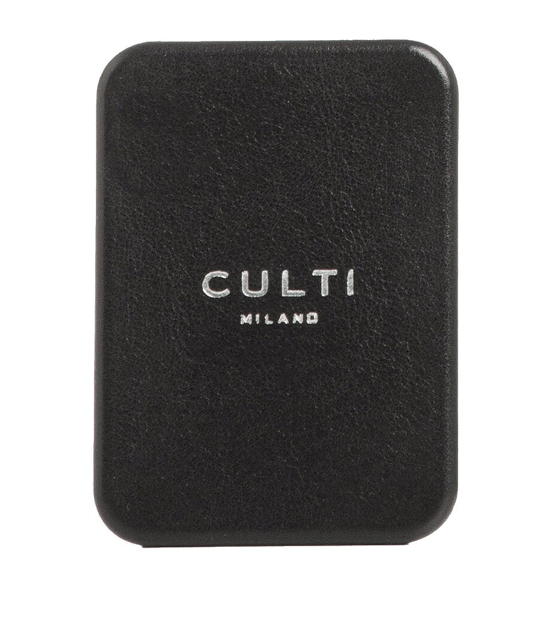Culti Milano Tessuto car diffuser with cassis leaf, cotton flowers, and musk - British product