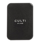 Culti Milano Tessuto car diffuser with cassis leaf, cotton flowers, and musk - British product