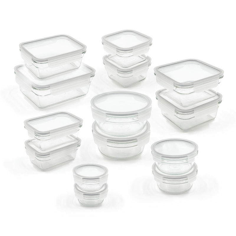 Glasslock 28-piece food storage set (British brand)