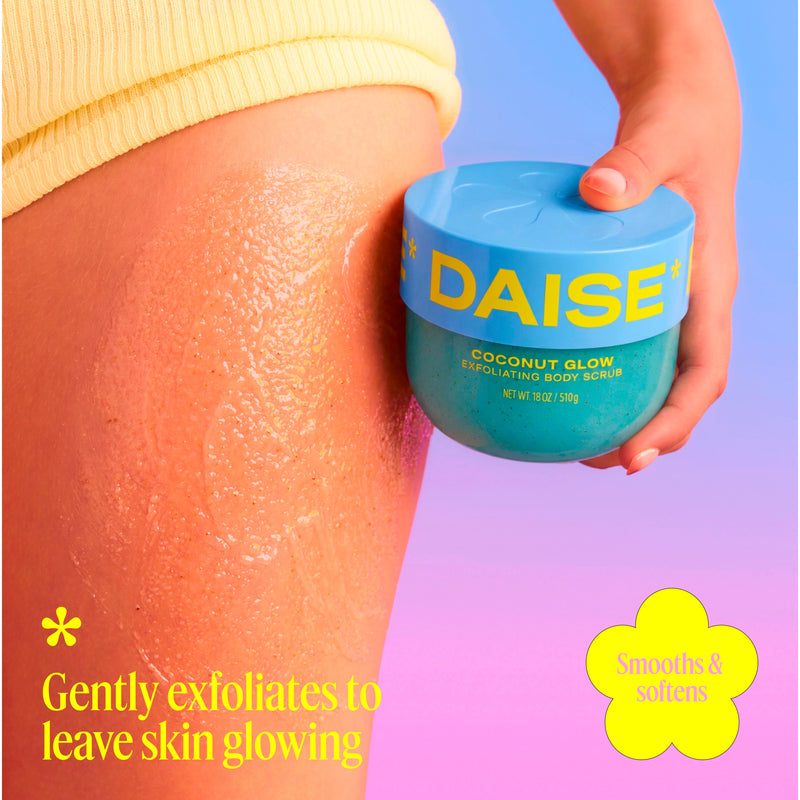 Daise Coconut Glow exfoliating body scrub 510g - British product