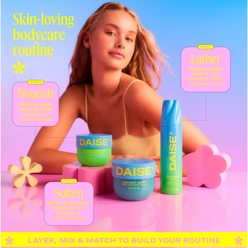 Daise Coconut Glow exfoliating body scrub 510g - British product