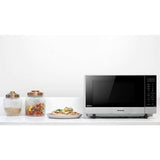 Panasonic 1000W flatbed microwave silver, UK version