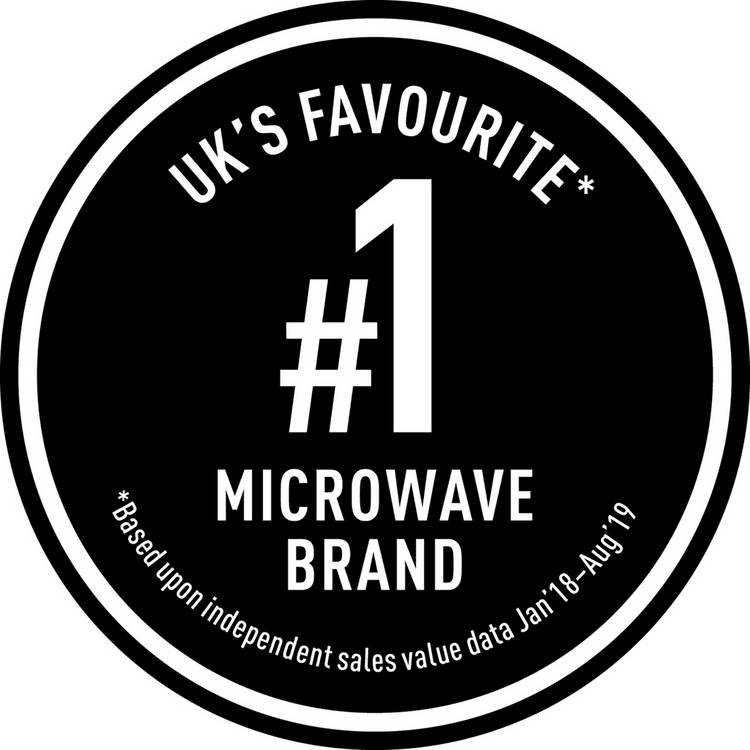 Panasonic 1000W flatbed microwave silver, UK version