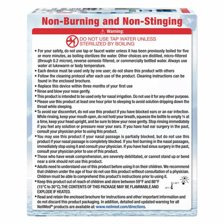 NeilMed Sinus Rinse Kit with bottles and sachets - British product