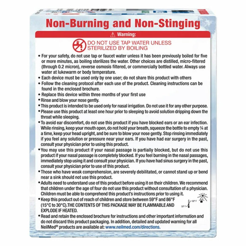 NeilMed Sinus Rinse Kit with bottles and sachets - British product