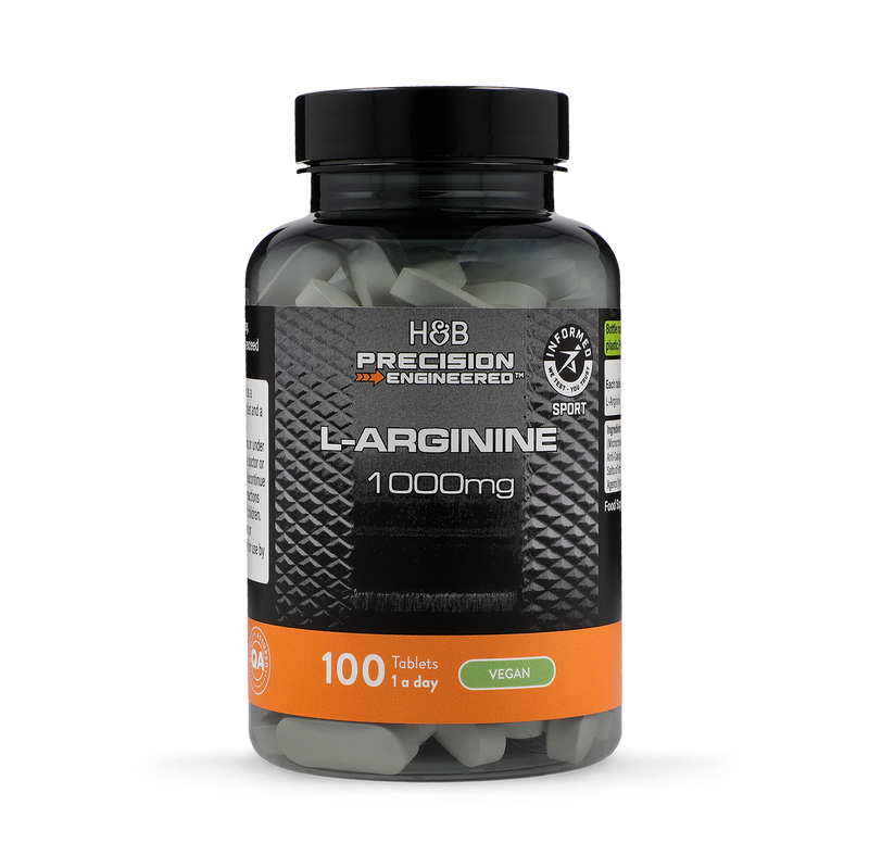 L-Arginine 1000mg supplement 100 tablets, imported from the UK