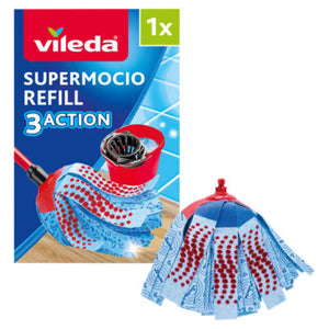 Vileda Supermocio 3 Action XL Replacement Mop Head