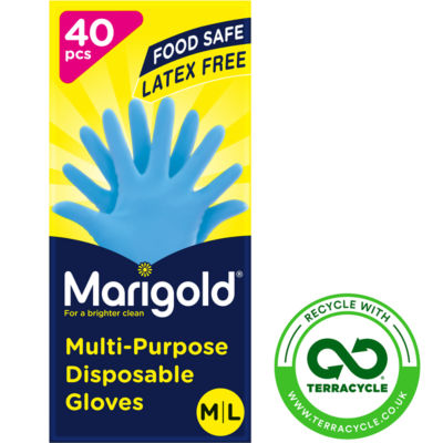 Marigold multi-purpose disposable gloves M/L - British product