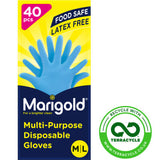 Marigold multi-purpose disposable gloves M/L - British product