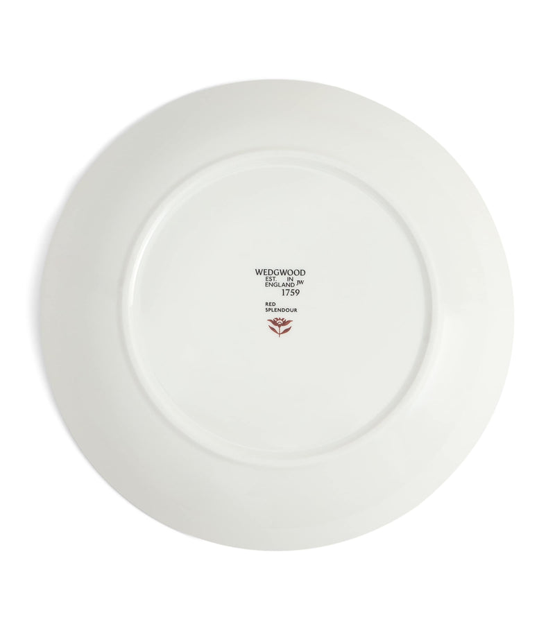 Wedgwood Red Splendour deep plate 22cm (British brand)