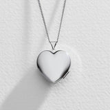Moon & Back 925 silver 9ct gold heart photo locket UK version