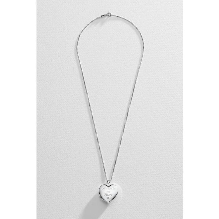 Moon & Back 925 silver 9ct gold heart photo locket UK version