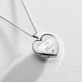 Moon & Back 925 silver 9ct gold heart photo locket UK version