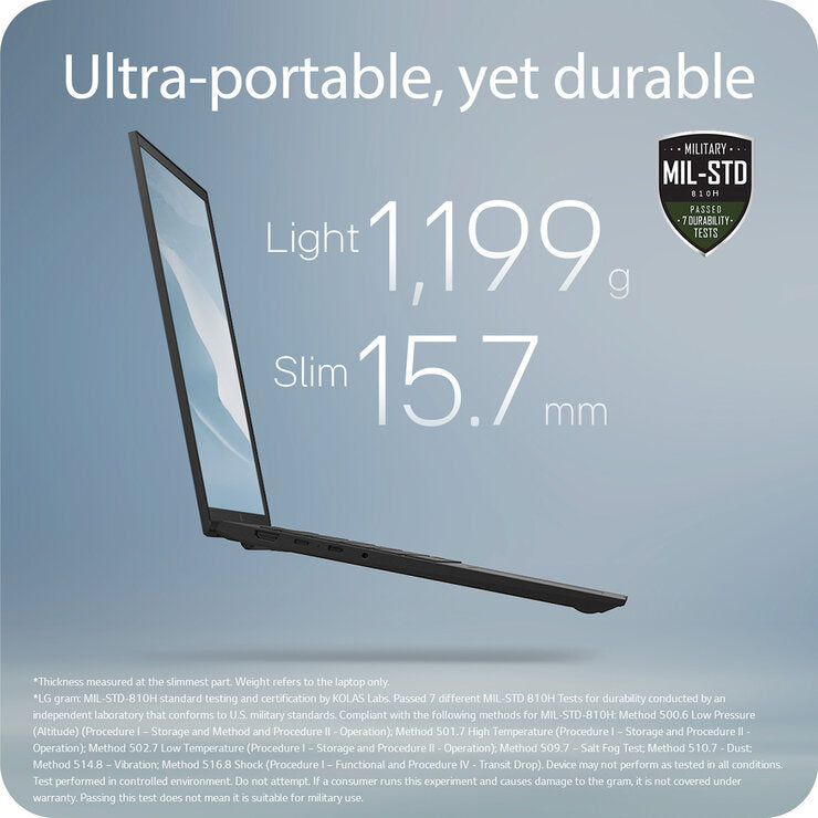 LG laptop Copilot+PC 16 inch, imported from the UK