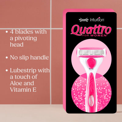 Wilkinson Sword Intuition Quattro women's razor blades 3 pack (British brand)