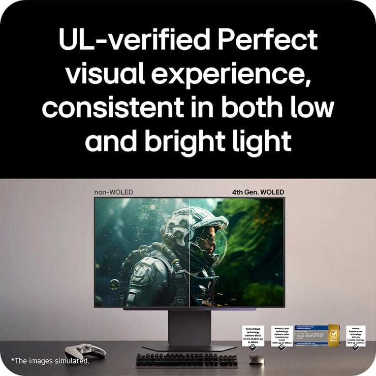 LG UltraGear 27 inch OLED gaming monitor, imported from the UK