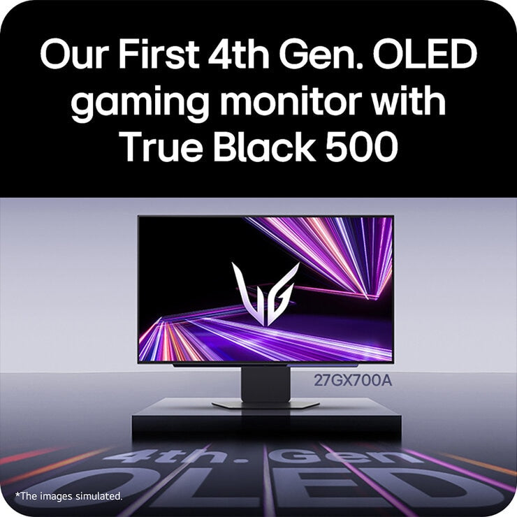 LG UltraGear 27 inch OLED gaming monitor, imported from the UK