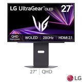 LG UltraGear 27 inch OLED gaming monitor, imported from the UK