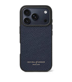 Aspinal of London grained leather iPhone 17 Pro case - British product