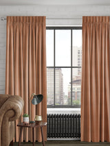 Next Voyage Maison Jasper Rust Brown Curtains- Buy online at McGrocer