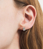 Harrods white gold diamond stud earrings 1.00ctw (British brand)