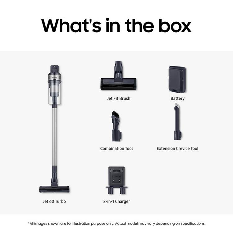 Samsung cordless vacuum cleaner Jet 60 Turbo (British brand)