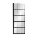 Habitat black windowpane wall mirror 140x60cm, UK version
