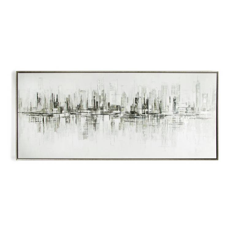 Art for the Home New York painted framed canvas 120x50cm - British product