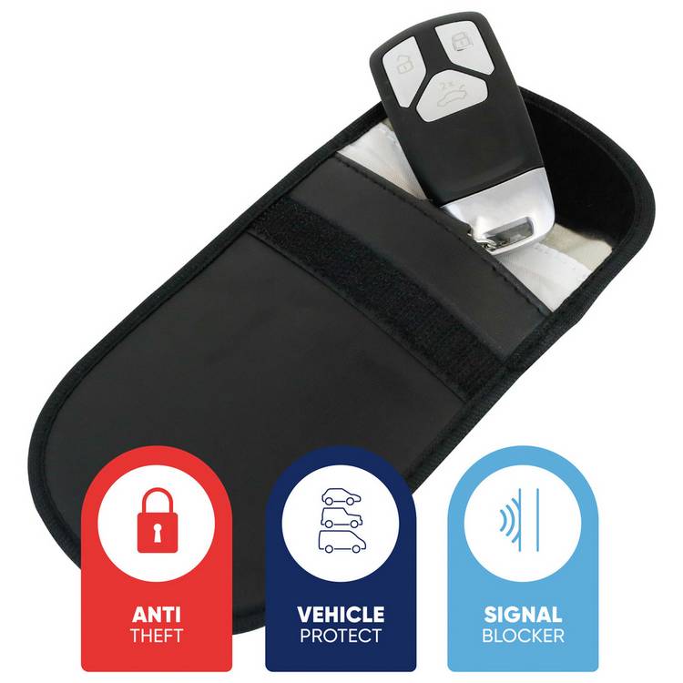 Streetwize car key signal blocking pouch black double pack, UK version