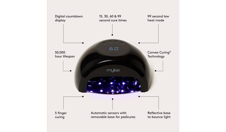 Mylee Grande removable base LED nail lamp - British product
