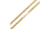 Revere 9ct gold plated curb chain necklace 20 inch, UK version