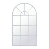Habitat grey windowpane arch wall mirror 70x40cm - British product