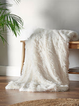 Next Catherine Lansfield Cream So Soft Cuddly Throw- Buy online at McGrocer