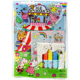 Hasbro Peppa Pig colouring set with pens and stickers, UK version