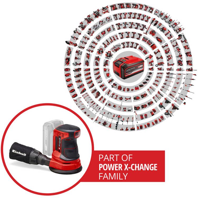 Einhell cordless orbital sander 18V Power X-Change - British product
