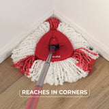 Vileda 2-in-1 microfibre turbo mop head pack of 2, UK version
