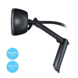 Logitech C270 HD webcam with universal clip and built-in microphone - British product