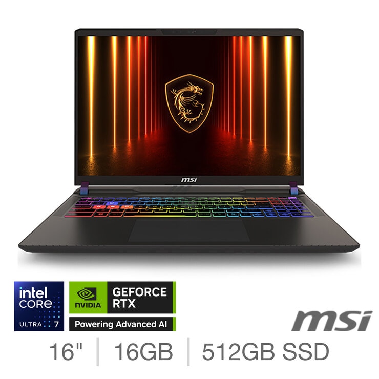 MSI Vector 16 HX gaming laptop 16 inch (British brand)