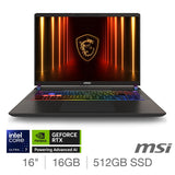 Costco UK MSI Vector 16 HX AI A2XW Intel Core Ultra 7 16GB RAM 512GB SSD NVIDIA GeForce RTX 5070 Ti 16 Inch Gaming Laptop- Buy online at McGrocer