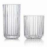 King Crystal Lotus drinkware set 16 pieces highball tumbler glasses (British brand)