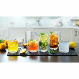 King Crystal Lotus drinkware set 16 pieces highball tumbler glasses (British brand)
