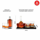 Atari CX-10 decanter set with whiskey glasses, imported from the UK