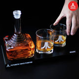 Atari CX-10 decanter set with whiskey glasses, imported from the UK