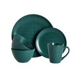 Argos Home Geo 16 piece dinner set in teal, UK version