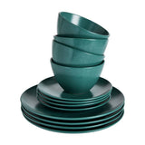 Argos Home Geo 16 piece dinner set in teal, UK version