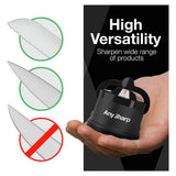 AnySharp black knife sharpener, imported from the UK