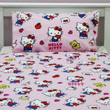 Hello Kitty pink kids bedding set single - British product