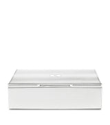 Harrods Silver-Plated Iron Jewellery Box with Detachable Compartments 7x25x20cm- Buy online at McGrocer
