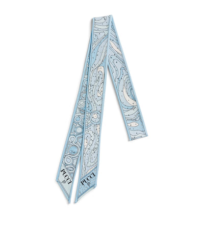 Harrods PUCCI Rhinestone-Embellished Printed Twill Scarf 160cm x 5cm- Buy online at McGrocer