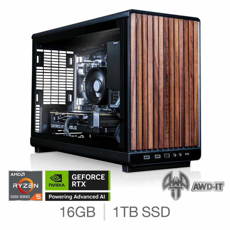 AWD-IT Compact 3 gaming PC Ryzen 5 RTX 5060 UK version